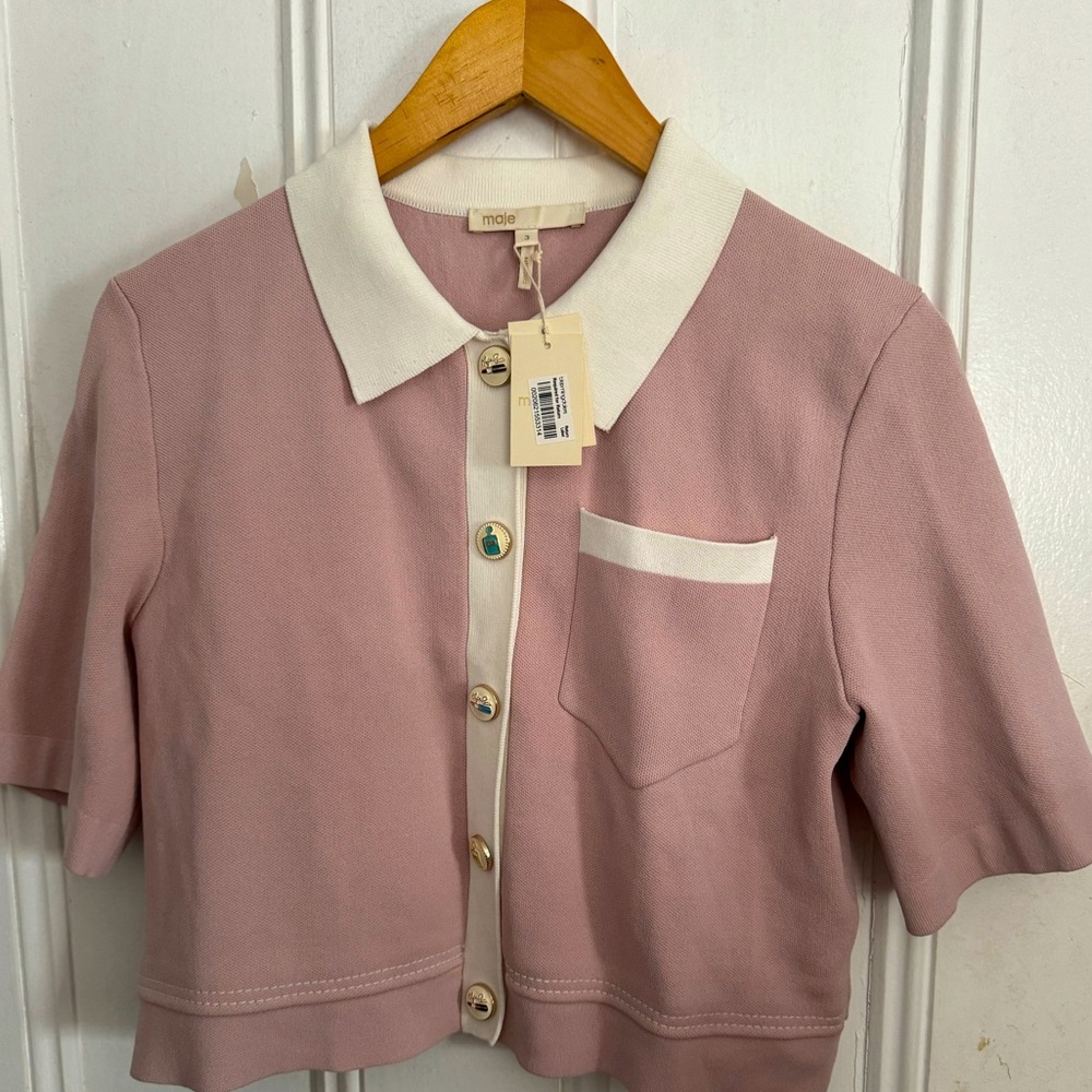 Pink Maje polo top